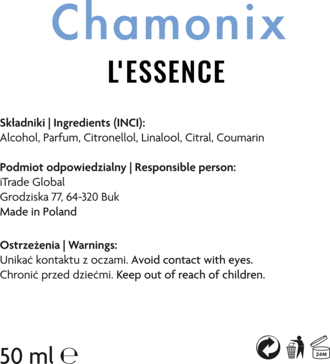 Chamonix - etykieta