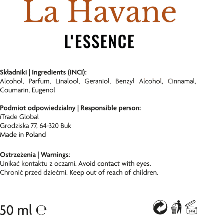 La Havane - etykieta